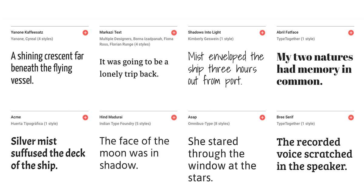 Google Fonts