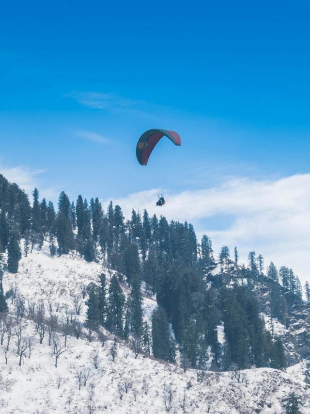 Solang Valley The ultimate destination for snow adventures like paragliding and zorbing.