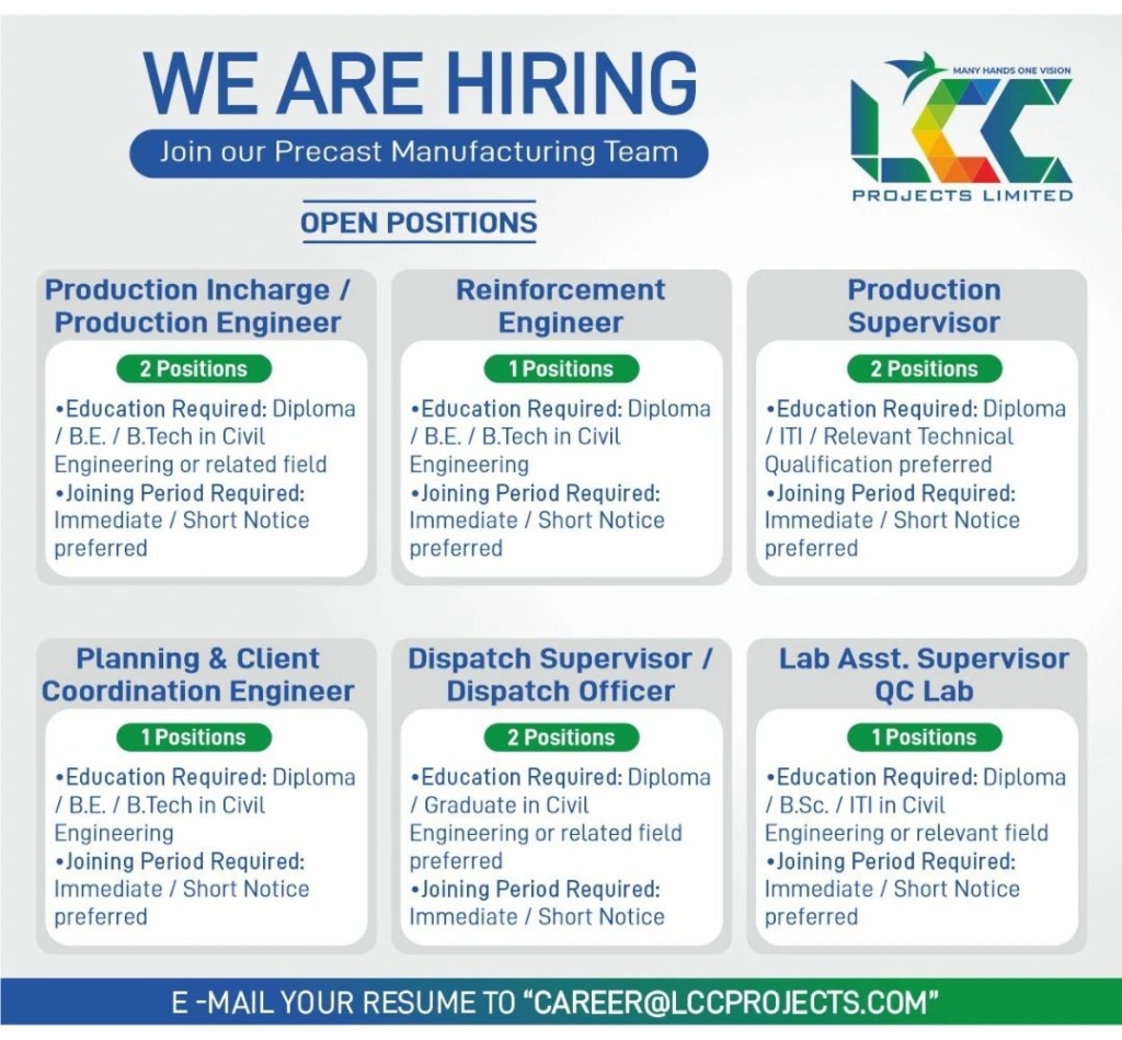 LCC Projects Limited Hiring