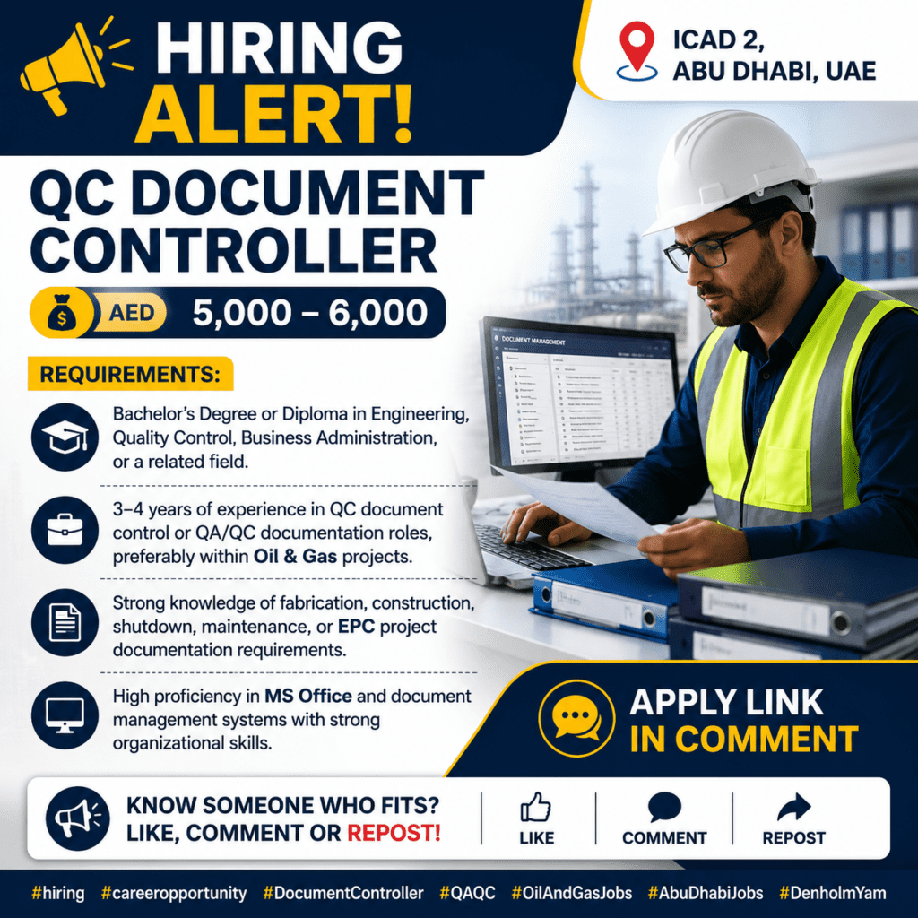 Hiring | QC Document Controller